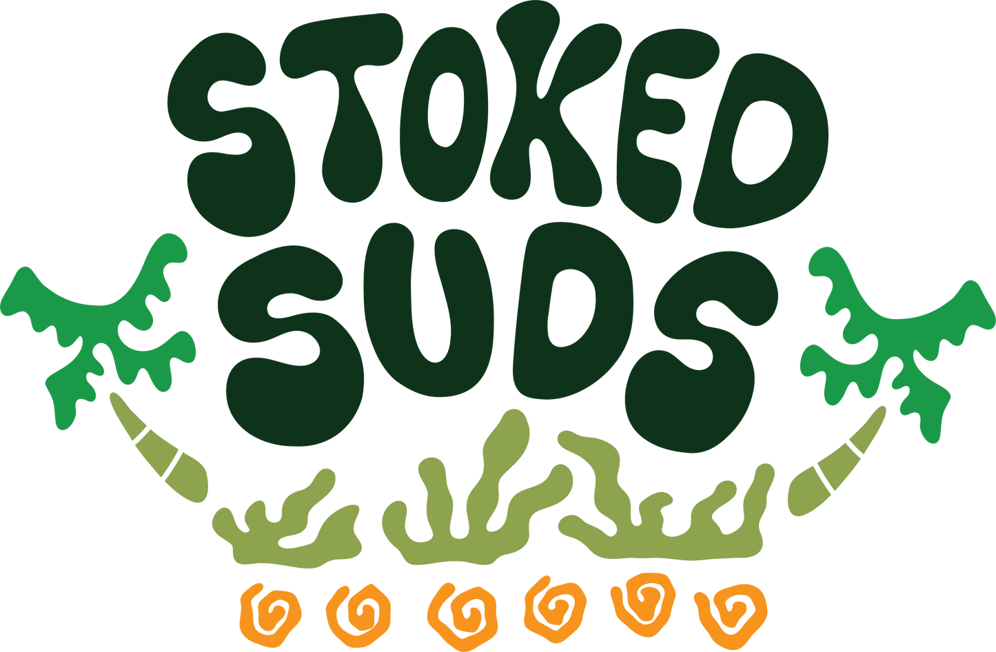 Stoked Suds Island Time - Sticker