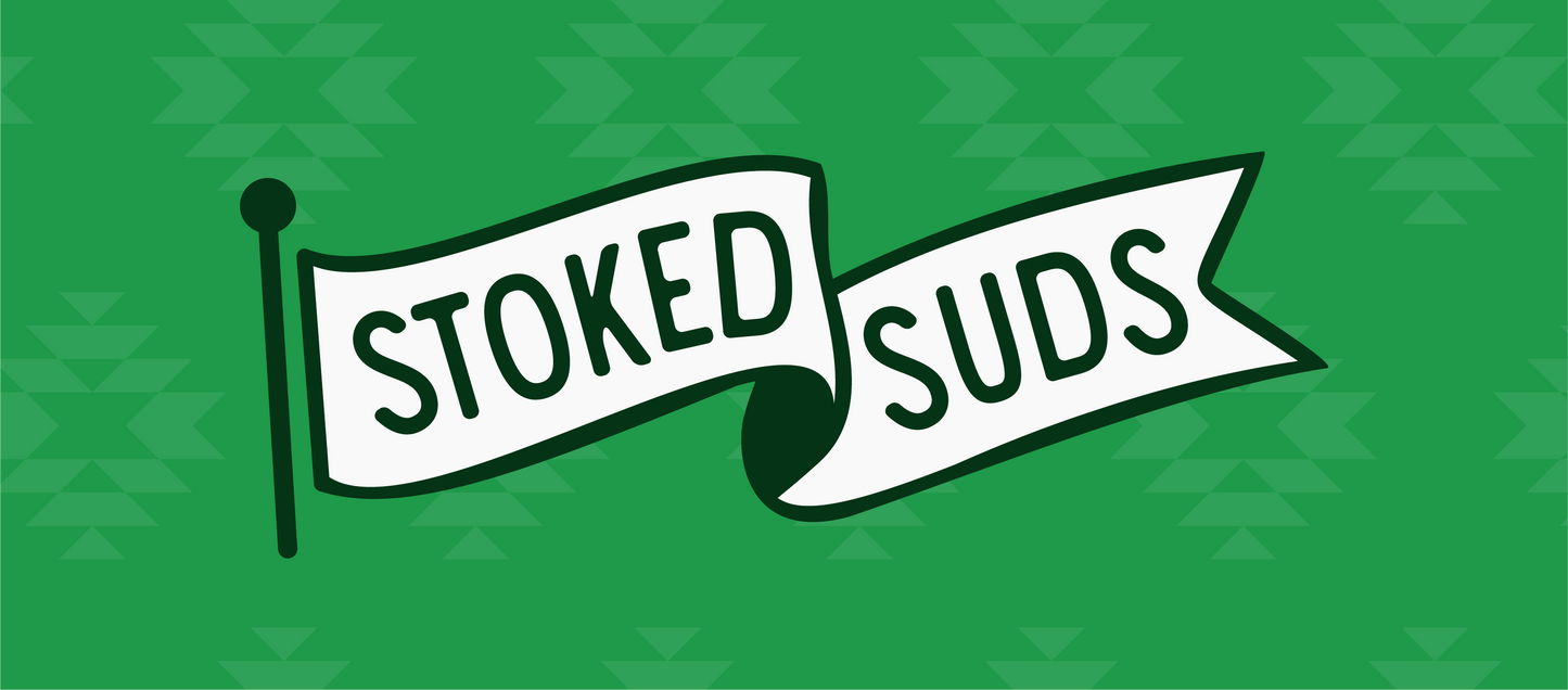 Stoked Suds Flag - Sticker