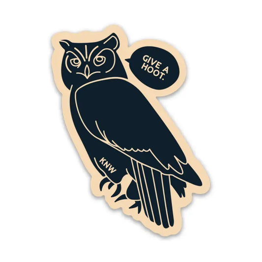 Give a Hoot- Sticker